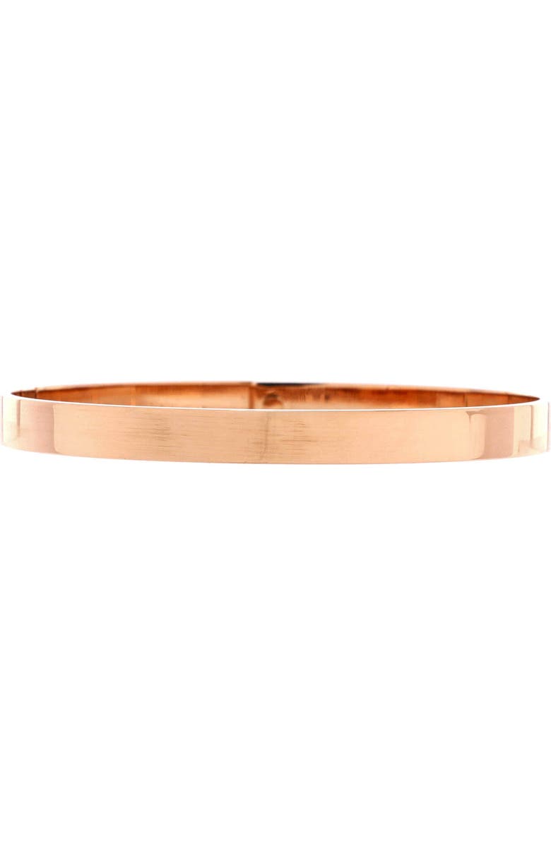 Pre-Owned Hermes Kelly Bracelet 18K Rose Gold with 4 Diamonds Small, Alternate, color, Rose Gold