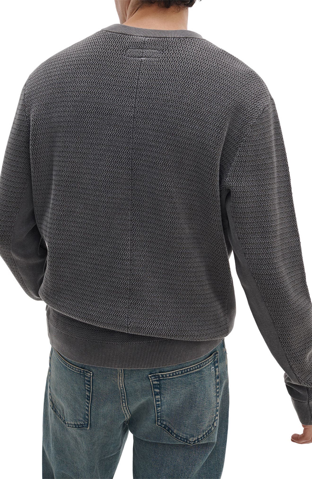Caden Washed Cotton Blend Sweater - image 2