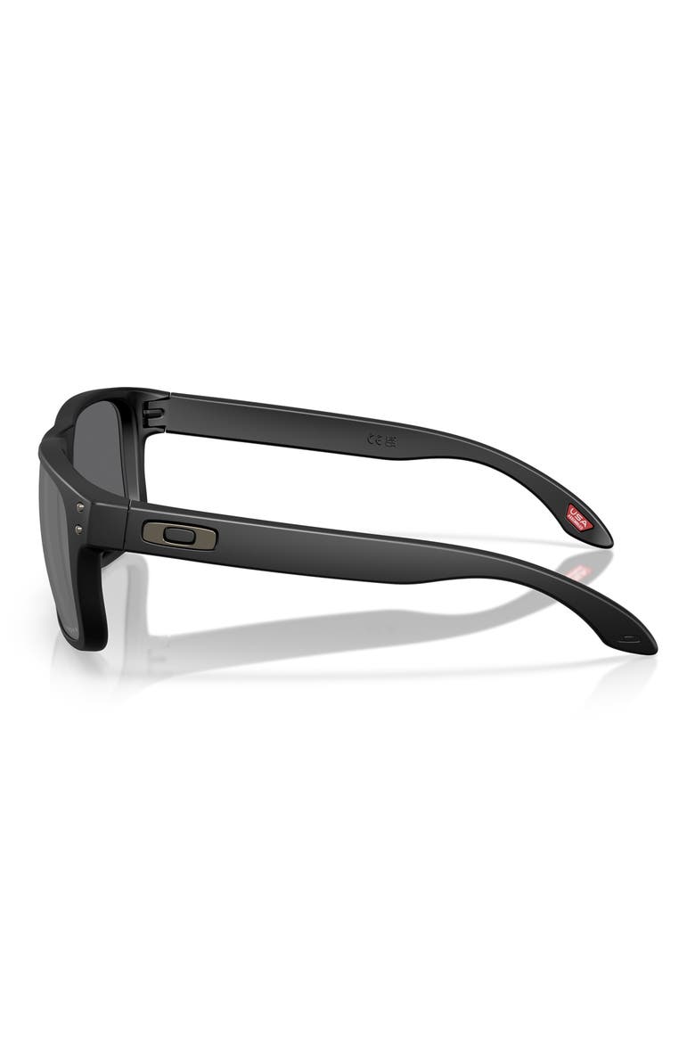 Holbrook S 53mm Polarized Square Sunglasses, Alternate, color, MATTE BLACK / PRIZM