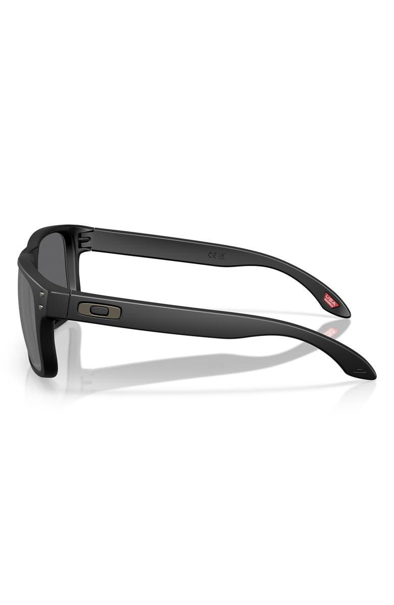 Oakley Holbrook S 53mm Polarized Square Sunglasses, Alternate, color, Matte Black / Prizm
