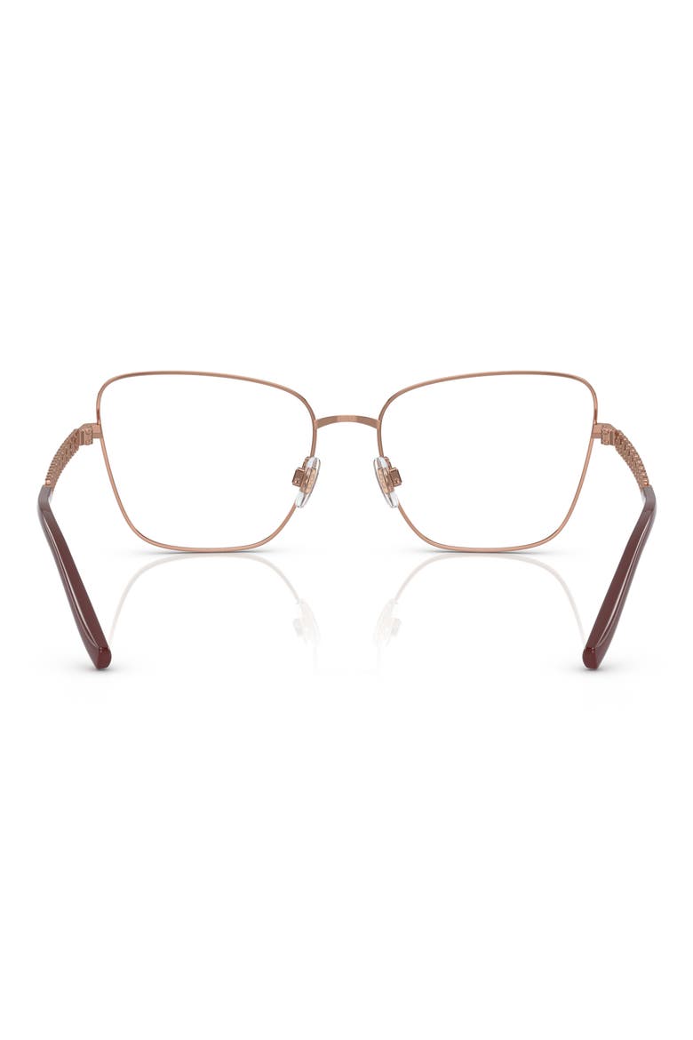 55mm Butterfly Optical Glasses, Alternate, color, PINK GOLD