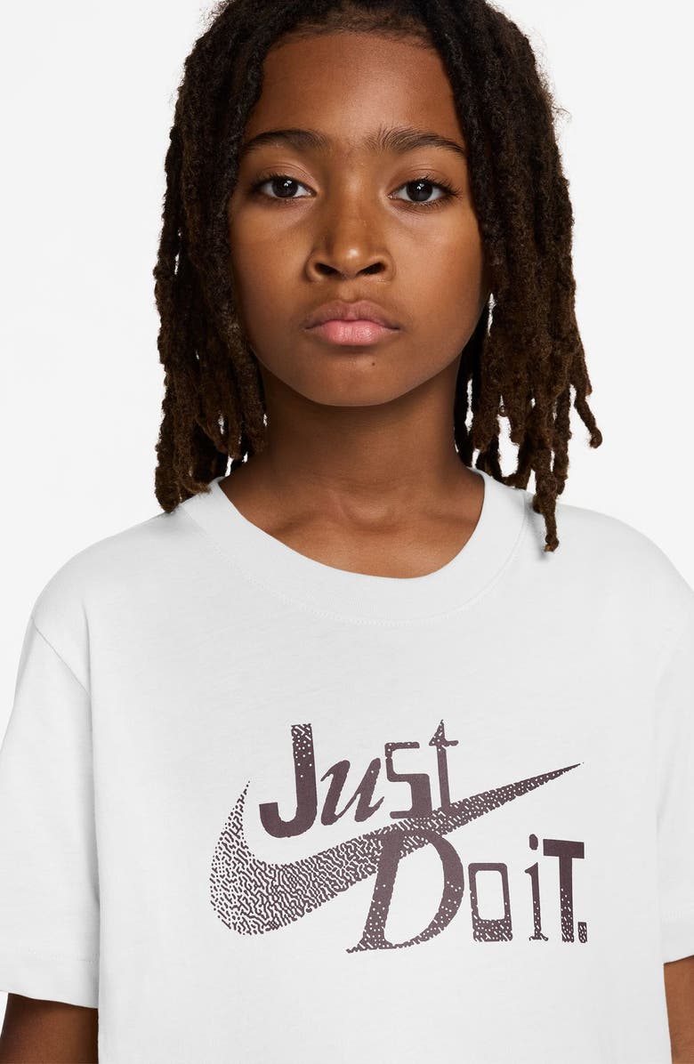 Nike Just Do It Logo T-Shirt, Alternate, color, White