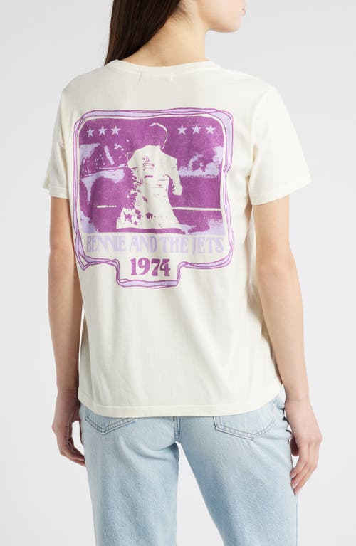 Daydreamer Elton John Bennie & The Jets Cotton Graphic T-shirt In Stone Vintage