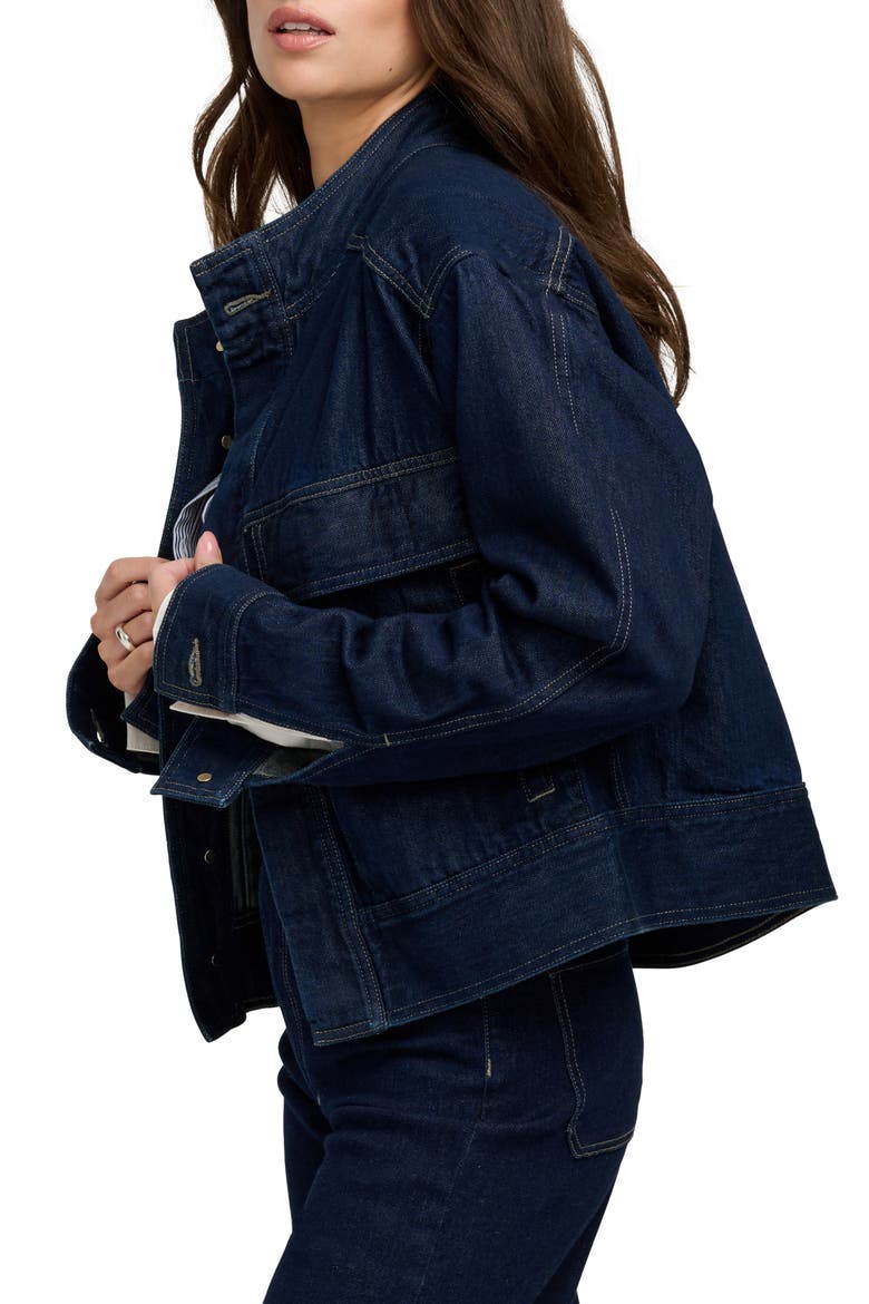 The Nikki Denim Jacket, Alternate, color, STOUT