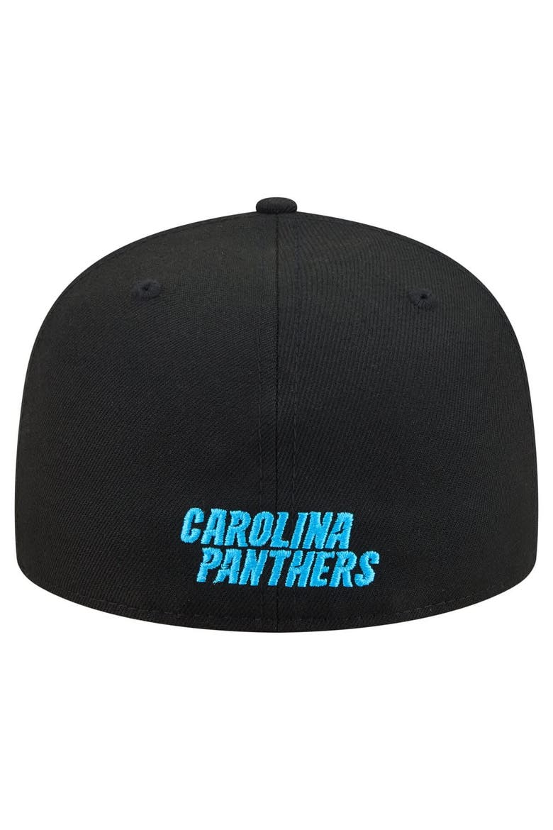 Men's New Era Black Carolina Panthers 59FIFTY Fitted Hat, Alternate, color, Black