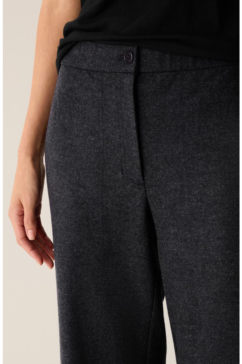 High Waist Ankle Straight Leg Wool Pants, Alternate, color, CHARCOAL