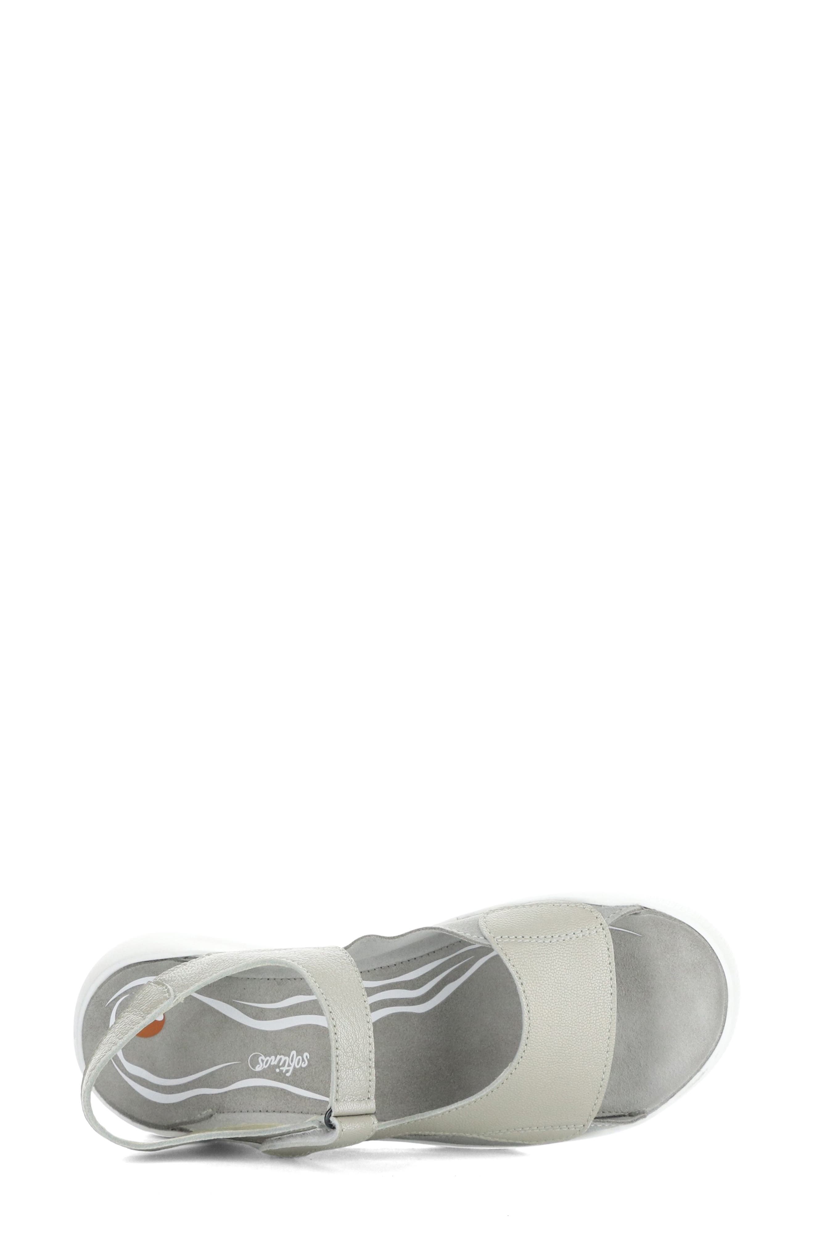 Fly London Weal Sandal, Alternate, color, Silver Borgogna