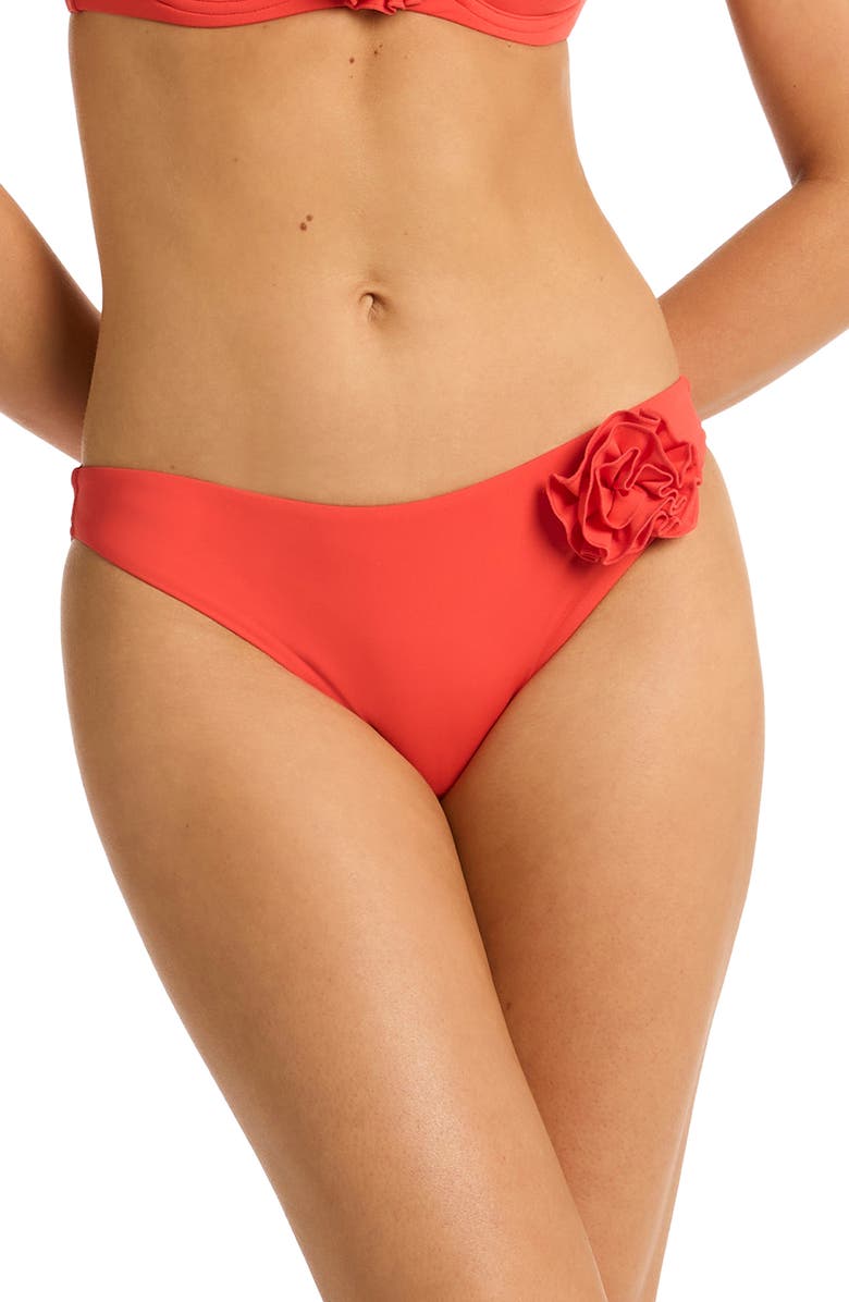 Sea Level Casa Del Mar Bikini Bottoms, Main, color, Flame