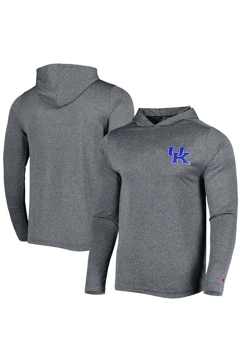 Men's Champion Gray Kentucky Wildcats Hoodie Long Sleeve T-Shirt, Main, color, Gray