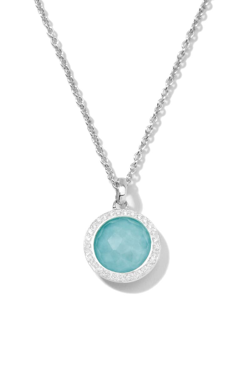 Rock Candy - Mini Lollipop Pendant Necklace, Alternate, color, SILVER