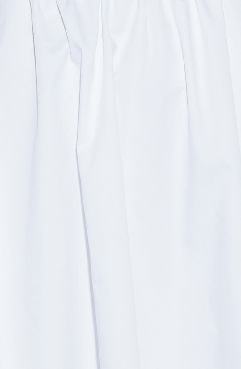 FREEMARKET Corset Cotton Woven Midi Dress, Alternate, color, White