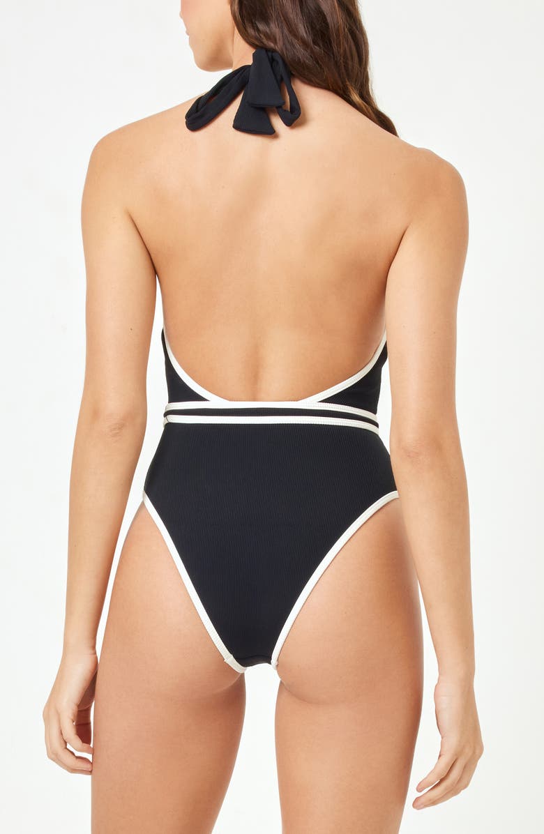 LSPACE Caicos Halter One-Piece Swimsuit, Alternate, color,