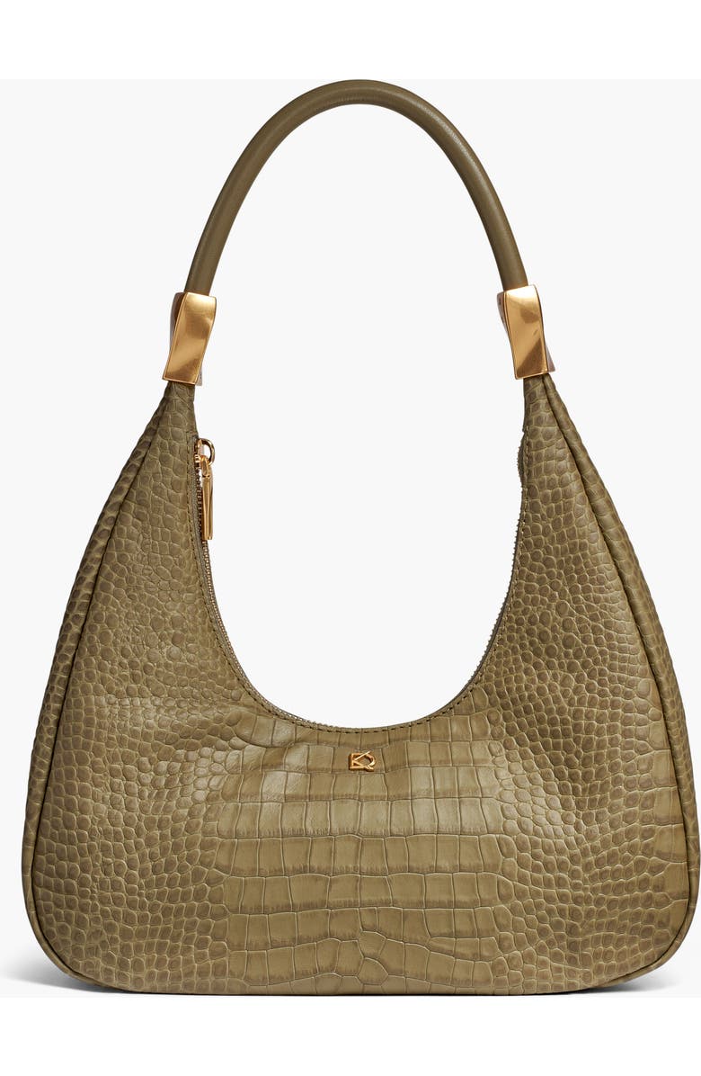 Donna Karan New York Quogue Embossed Croco Shoulder, Main, color,