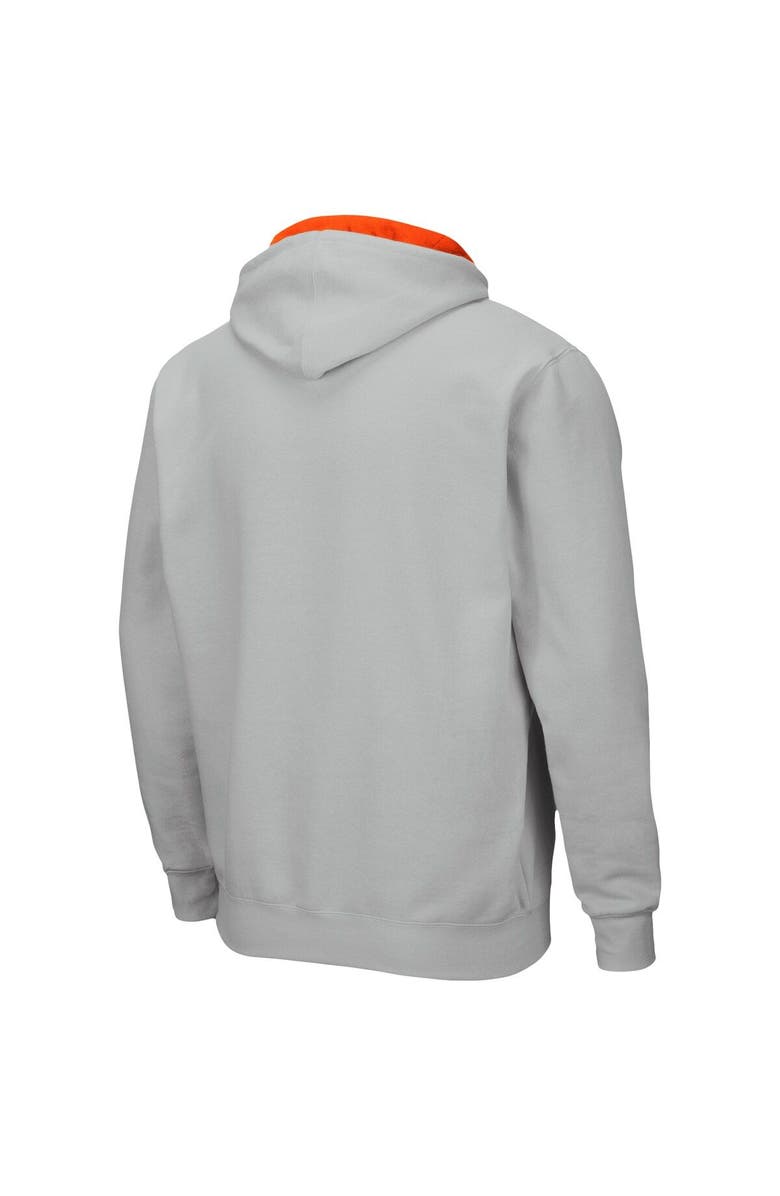 COLOSSEUM Men's Colosseum Gray Bowling Green St. Falcons Arch & Logo 3.0 Full-Zip Hoodie, Alternate, color, Gray