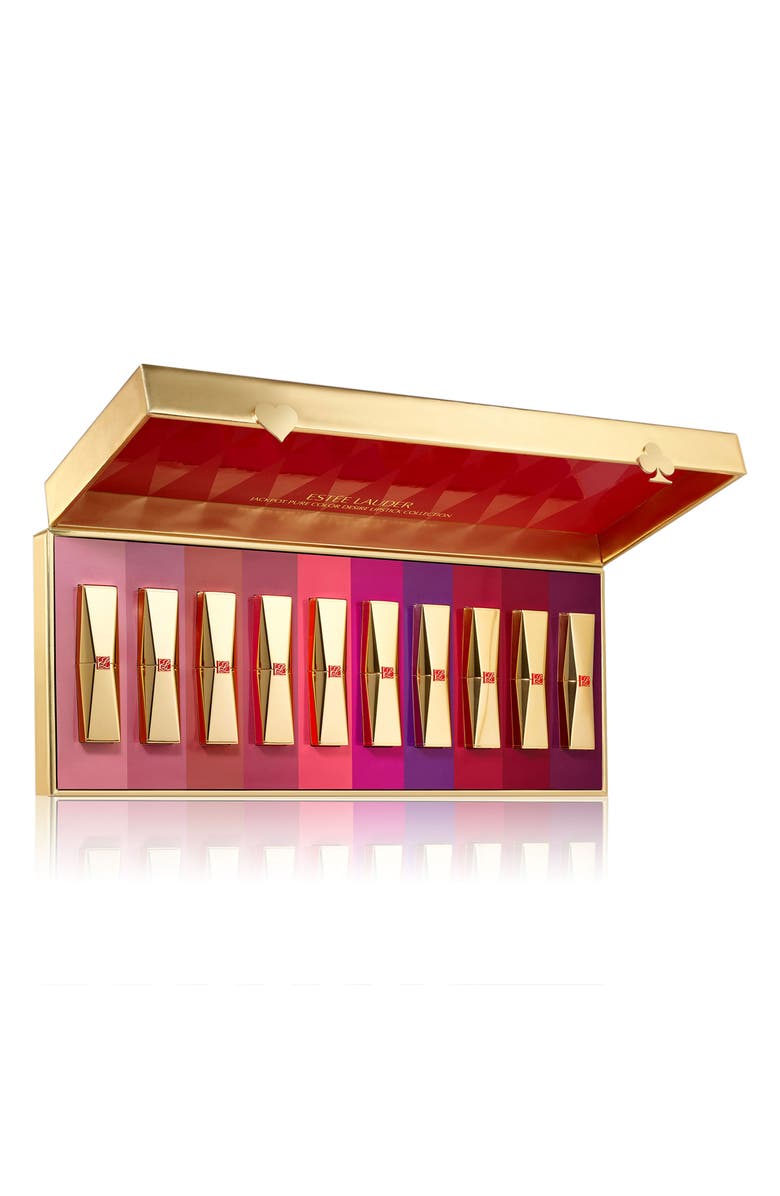 Estée Lauder Jackpot Full Size Pure Color Desire Rouge Excess Crème Lipstick Set, Alternate, color, 