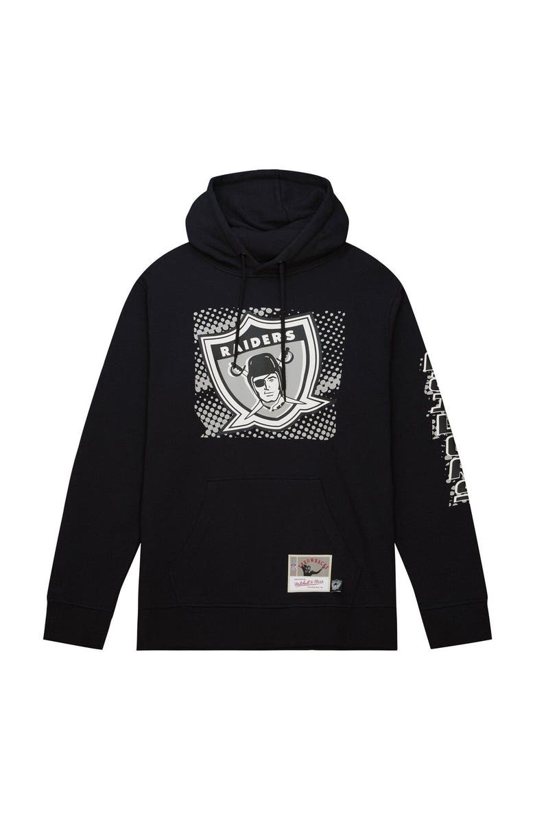 Mitchell & Ness Men's Mitchell & Ness Black Las Vegas Raiders Gridiron Classics Big Face 7.0 Pullover Hoodie, Alternate, color, Black
