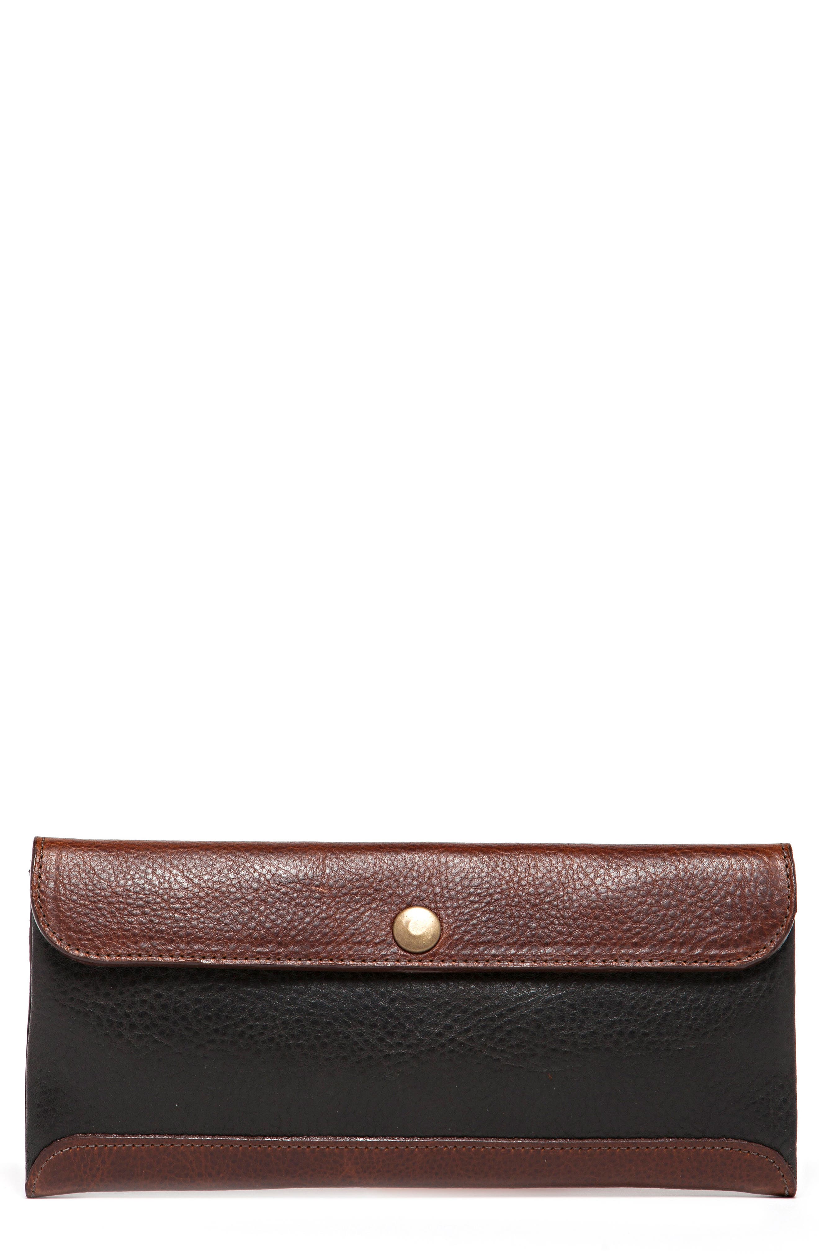 Smith Leather Travel Envelope, Main, color, TITAN MILLED GUNMETAL