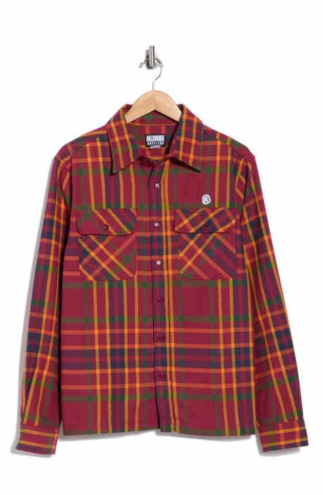 Billionaire Boys Club BB Moonshot Plaid Cotton Buttoin-Up Shirt
