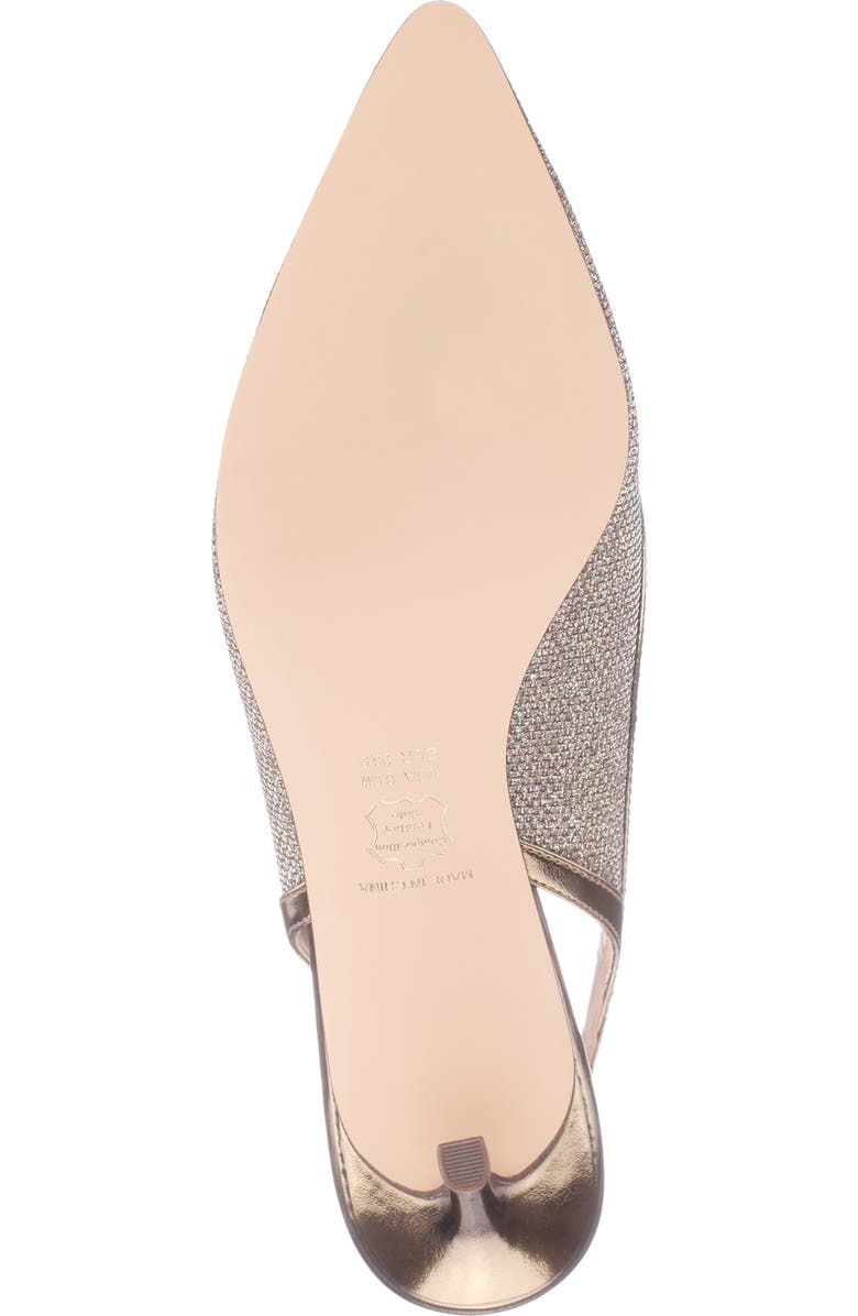 Nina Nazuri Slingback Pointed Toe Pump, Alternate, color, Latte