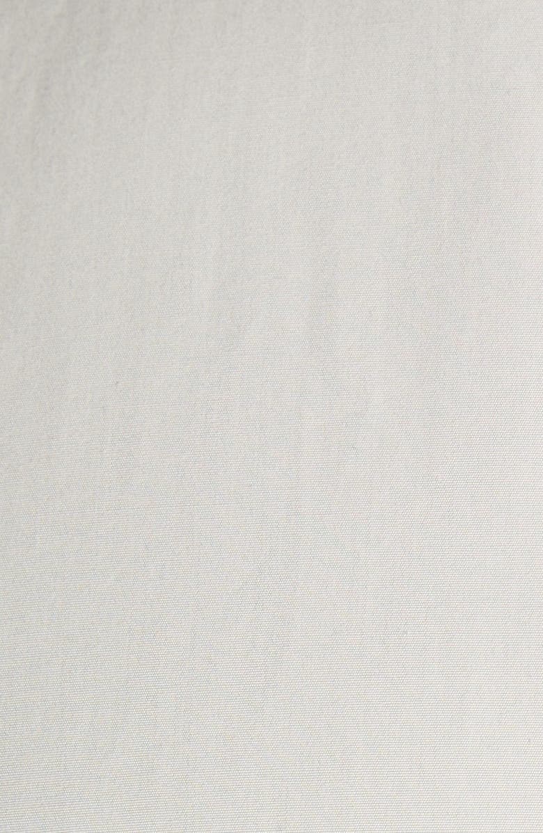 Bottega Veneta Relaxed Fit Short Sleeve Cotton Poplin Button-Down Shirt, Alternate, color, 1427 Pearl Grey