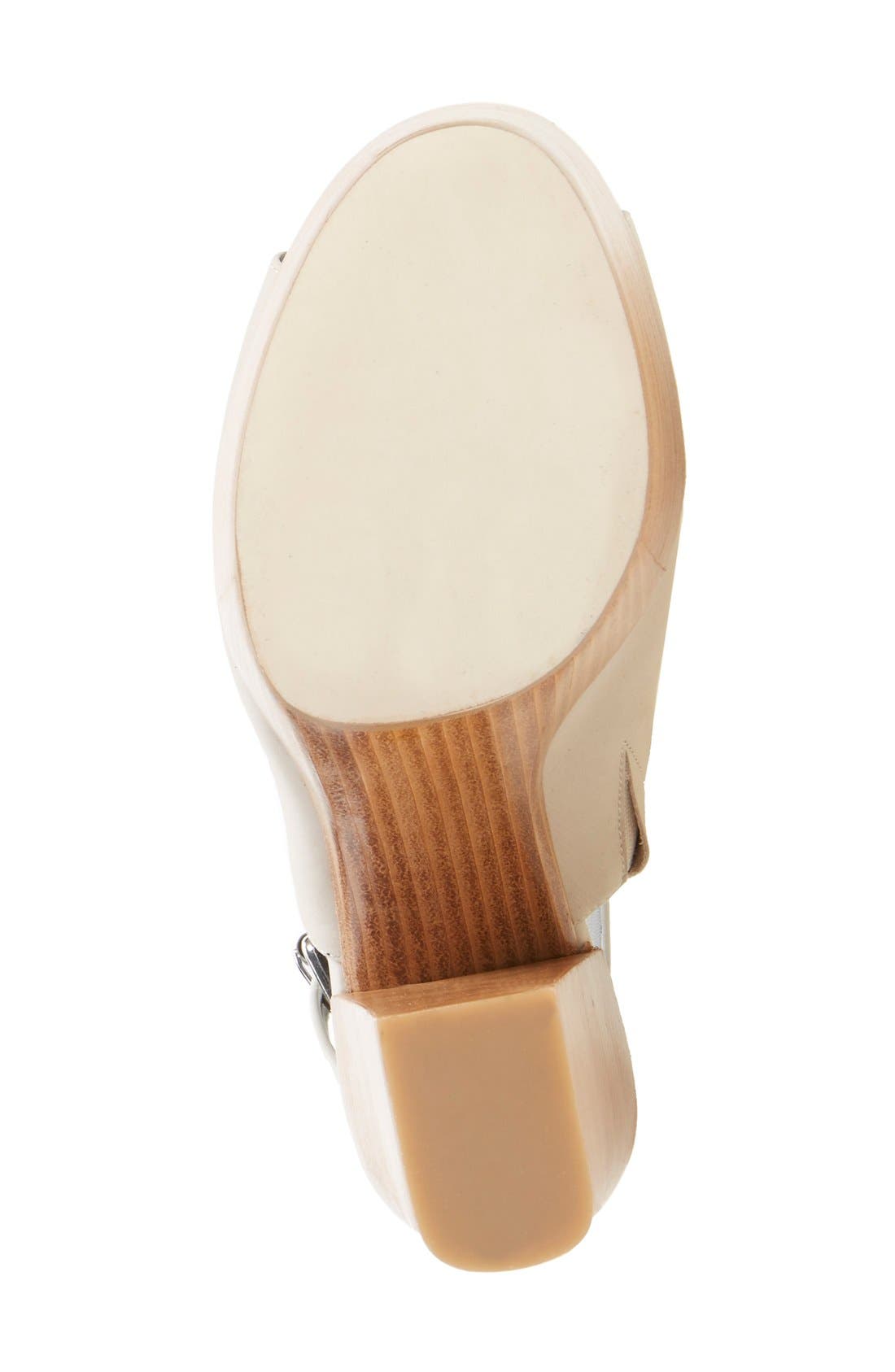 'Cece' Platform Sandal, Alternate, color, STONE LEATHER