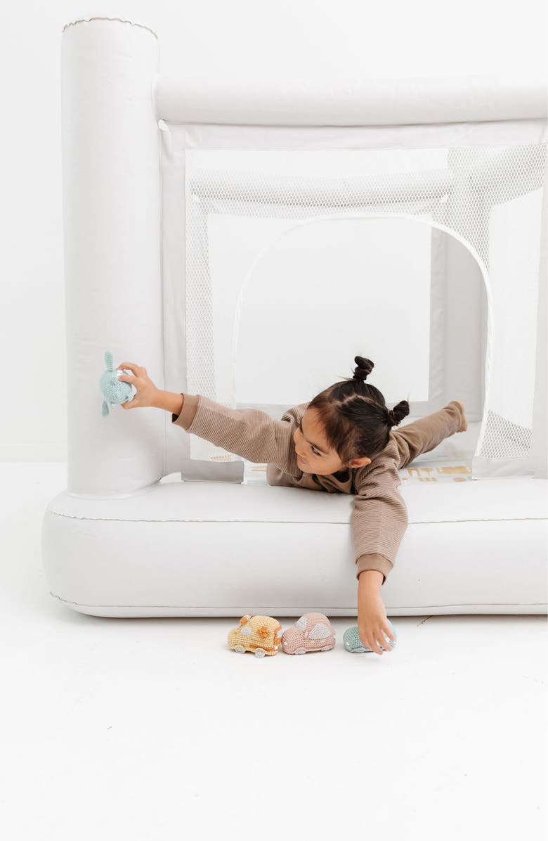 PLAYSMOL Mini City Bounce House, Alternate, color, White