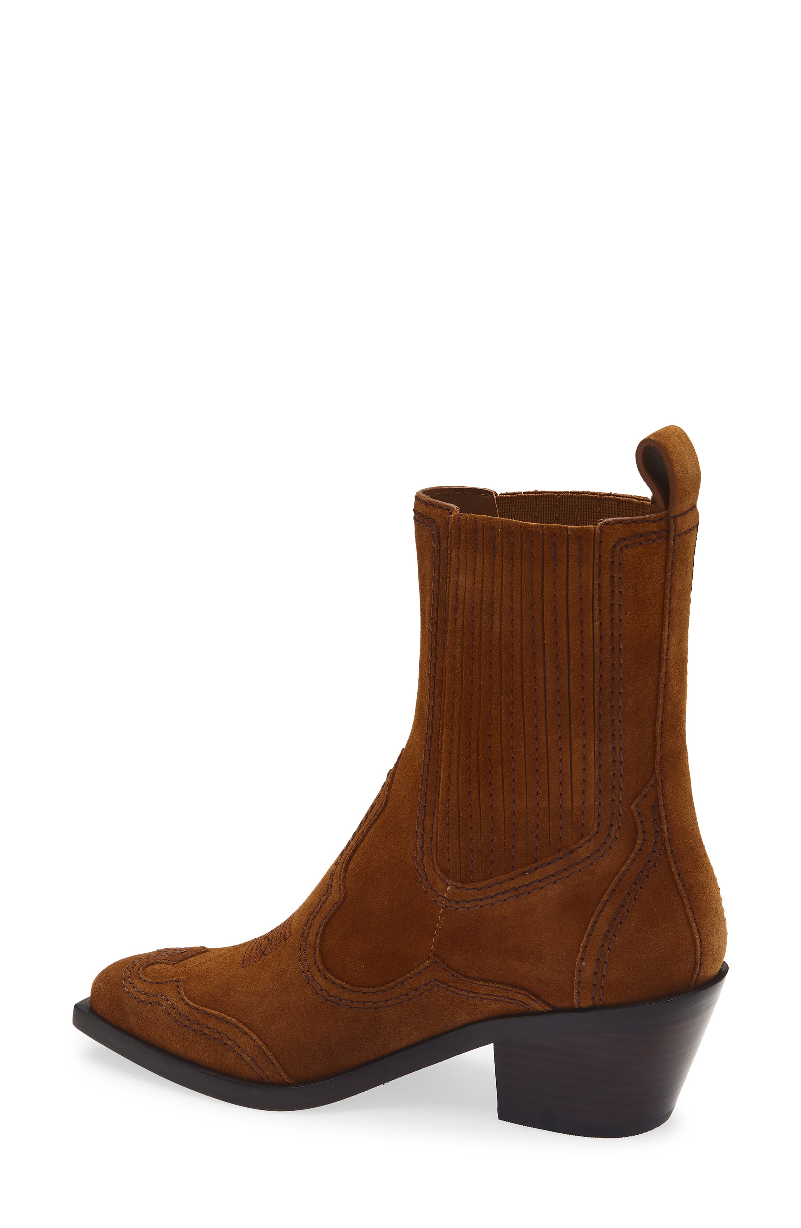 Loeffler Randall Agnes Western Chelsea Boot, Alternate, color, Cacao Espresso