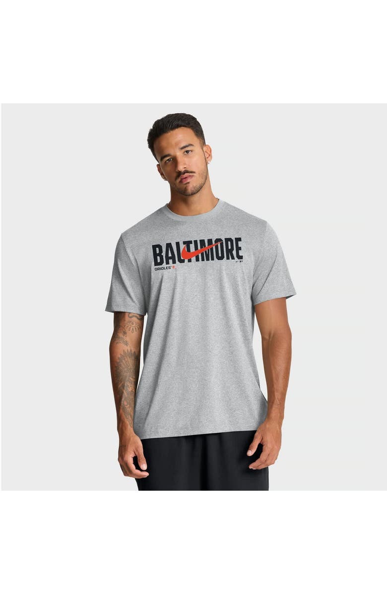Nike Men's Nike Heather Gray Baltimore Orioles Swoosh Legend Dri-FIT T-Shirt, Main, color, Heather Gray