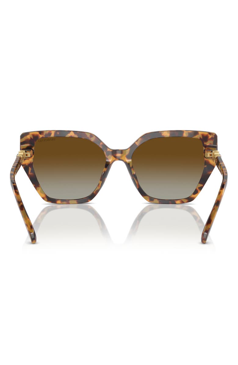 Swarovski Constella Gradient 57mm Pillow Sunglasses, Alternate, color, Havana Transparent