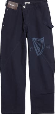 JW Anderson x Guinness Twisted Cotton Canvas Workwear Pants