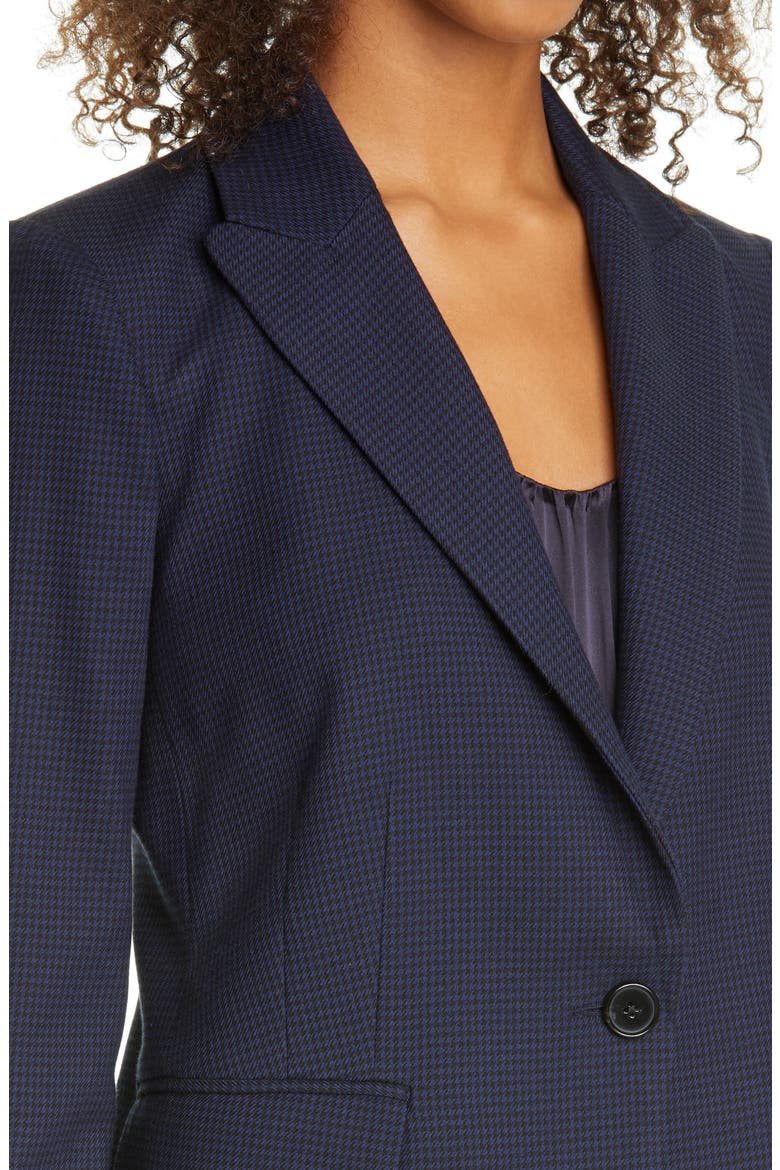 Houndstooth Blazer, Alternate, color, NAVY/ BLACK