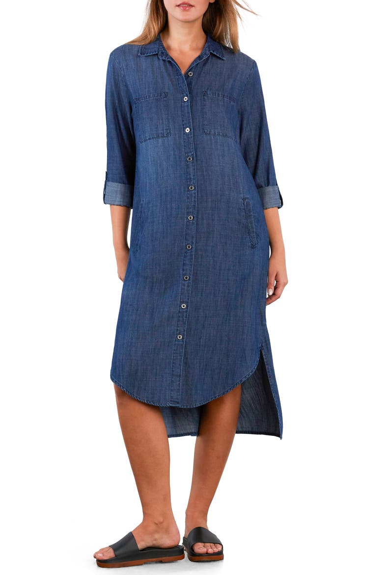 Chill Out Shirtdress, Main, color, NAPA BLUE