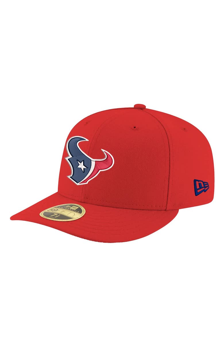 New Era Men's New Era Red Houston Texans Omaha Low Profile 59FIFTY Fitted Hat, Main, color, Red