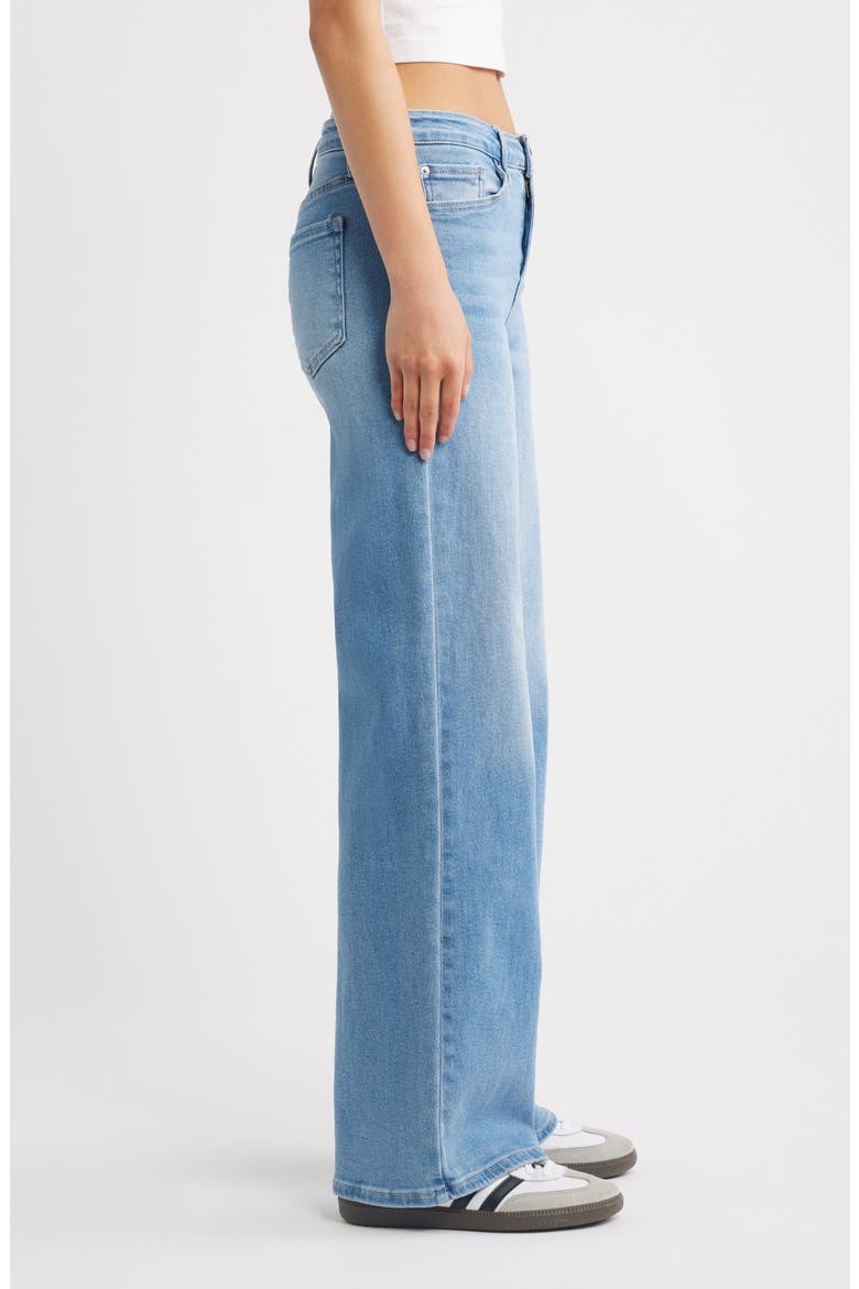 Bella High Waist Wide Leg Jeans, Alternate, color, LIGHT BLUE