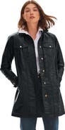 Jessica London Long Leather Jacket