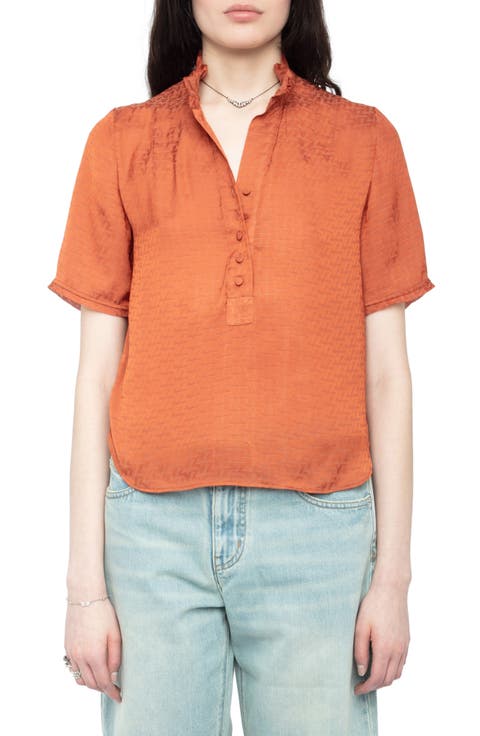 売れ筋商品|||ザディグ エ ヴォルテール シャツ レディース トップス TINK PERM - Blouse - ecru Women's Zadig & Voltaire Blouses | Nordstrom