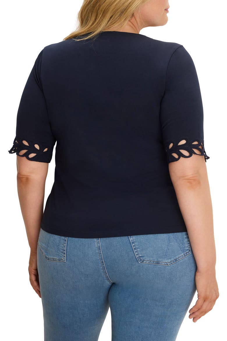 Rococo Edge Knit Shirt, Alternate, color, DARK INDIGO