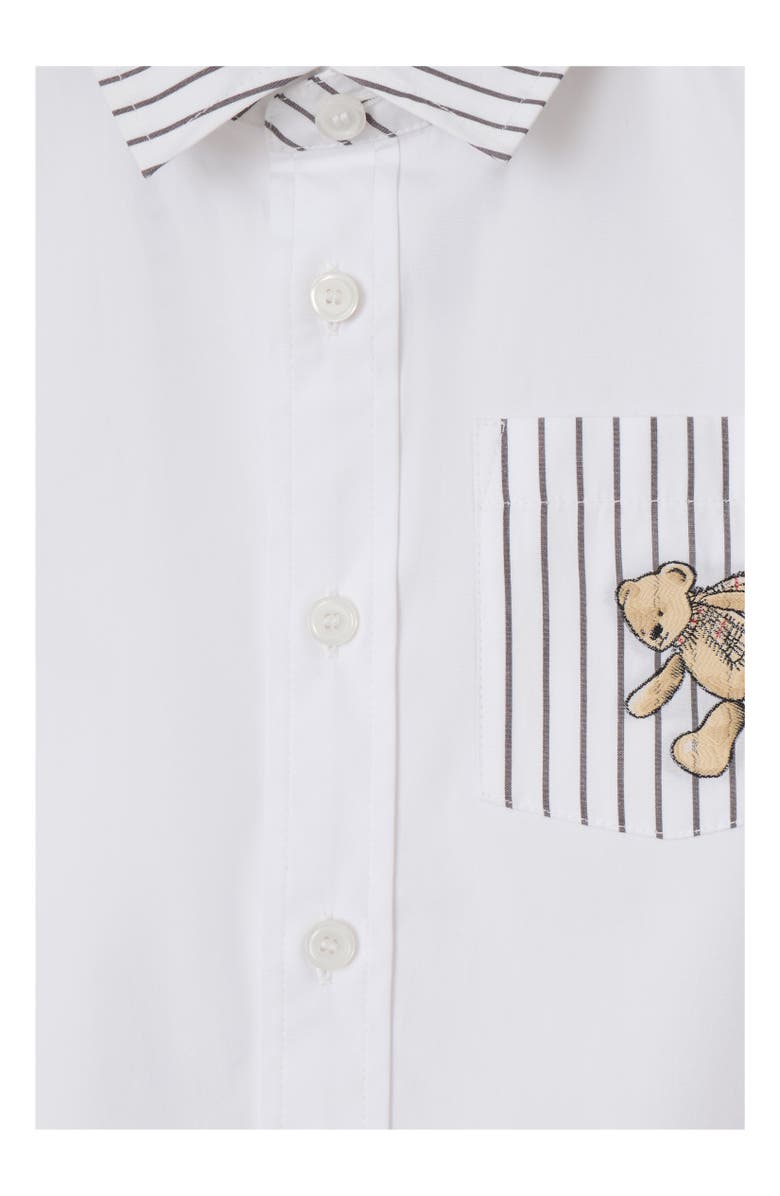 Burberry Thomas Bear Striped Cotton Shirt, Alternate, color, 