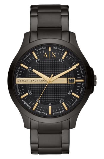Armani Exchange Ax Bracelet Watch, 46mm In Black