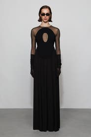 Et Ochs Suri Knit Combo Gown