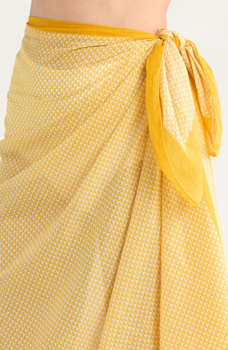 Huit Printed Cotton Cover-Up Pareo, Alternate, color, Print