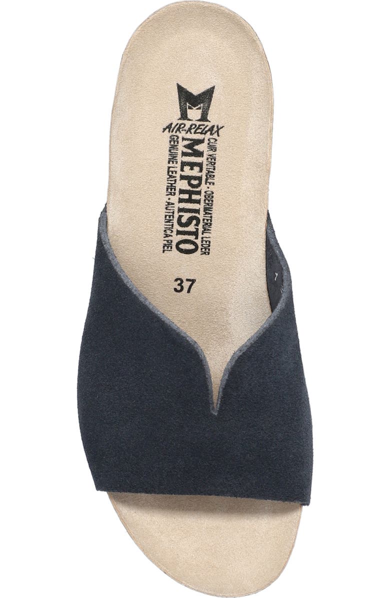 Mephisto Lisane Slide Sandal, Alternate, color, Deep Blue Sandvel