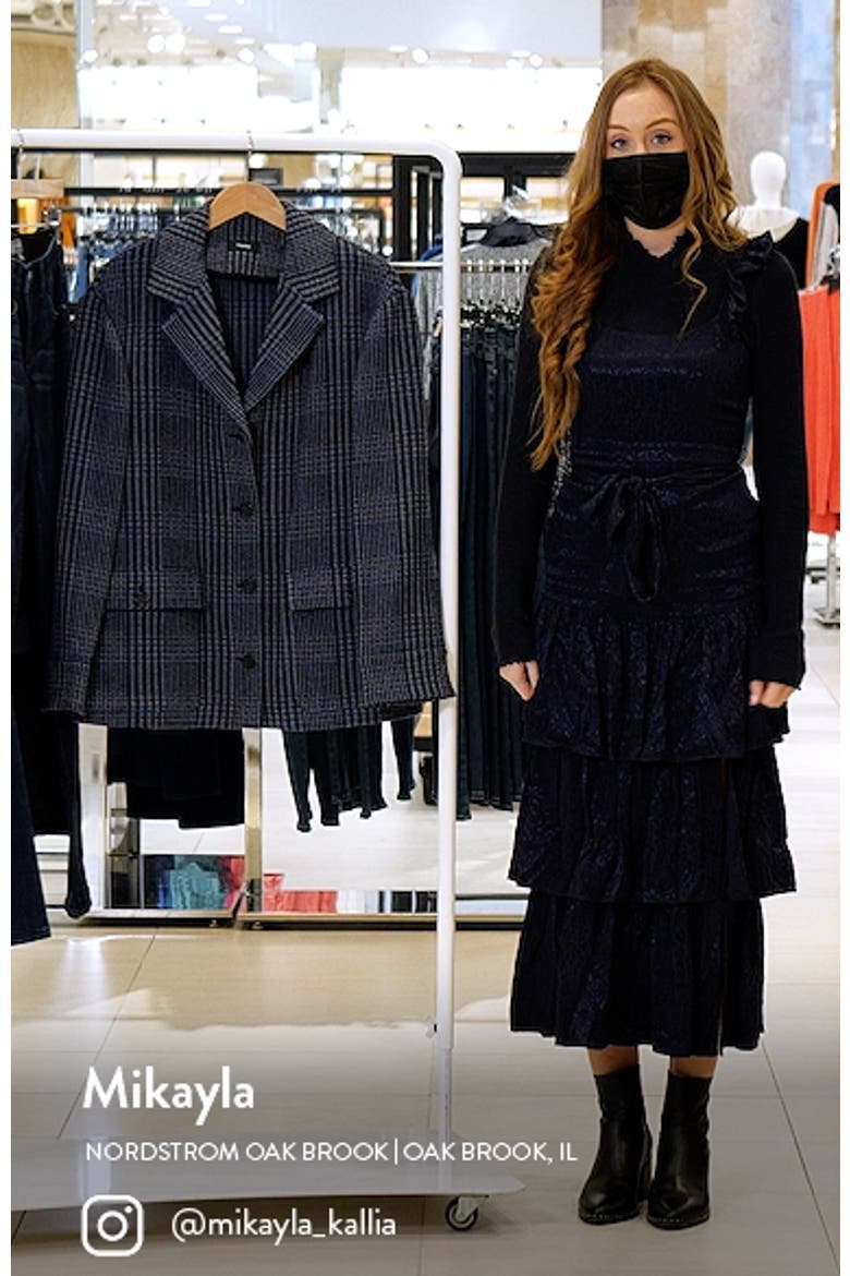 Plaid Stretch Wool & Cotton Shirt Jacket video