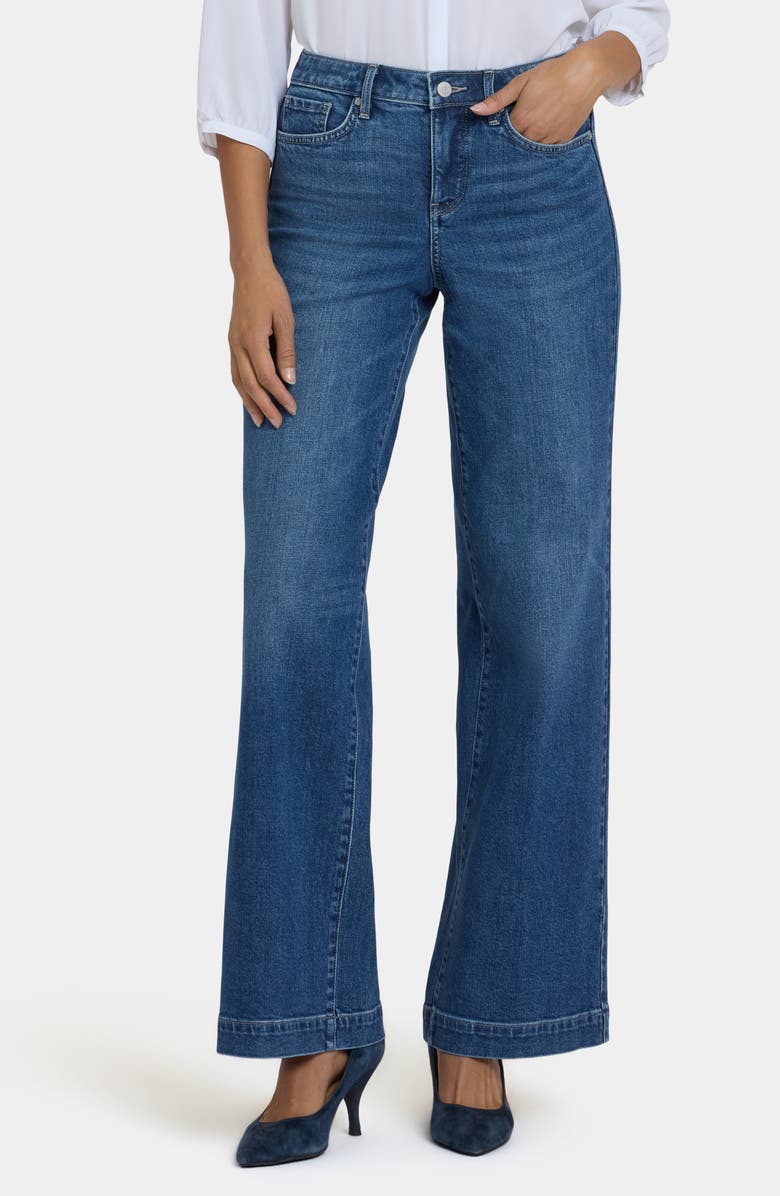 NYDJ Teresa Wide Leg Jeans, Main, color, Lake Notre Dame