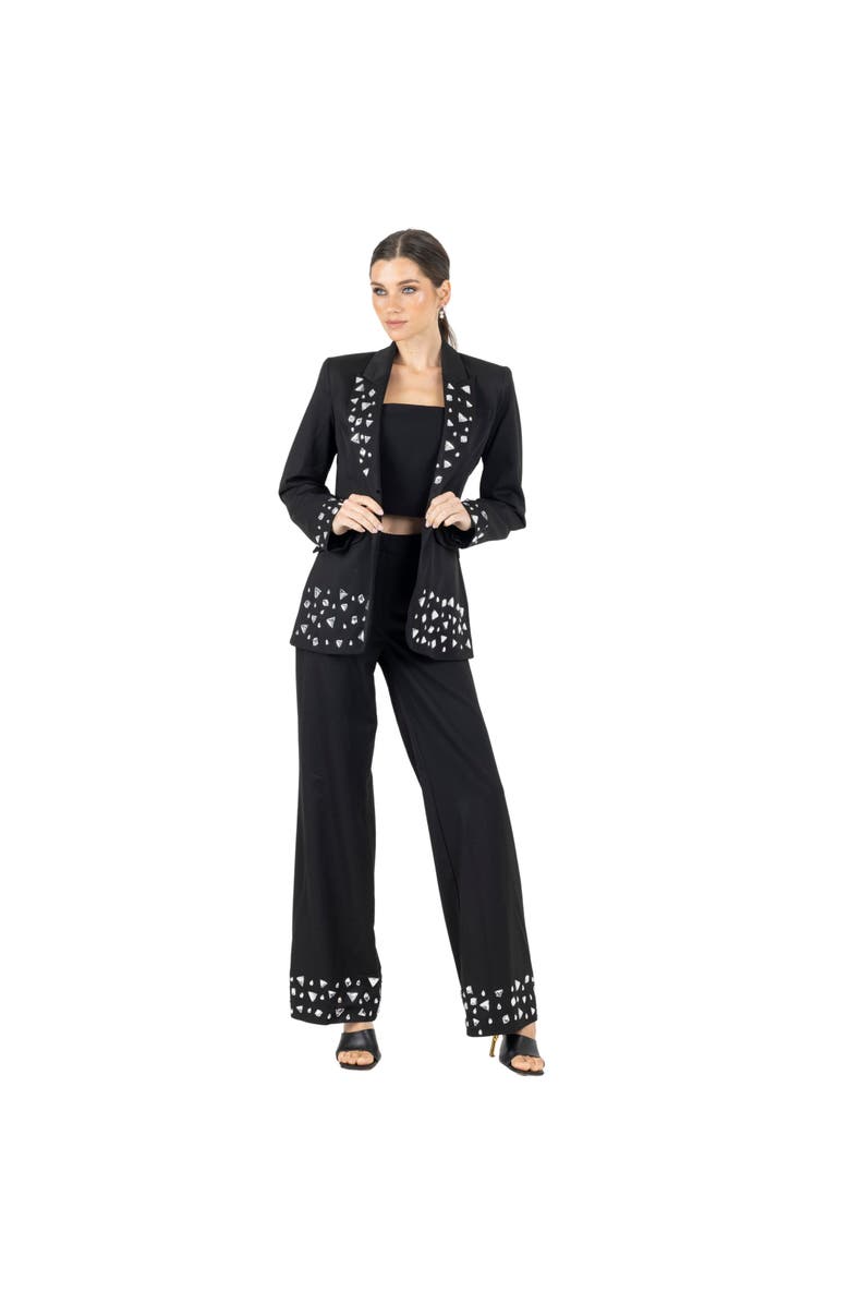 AKALIA Joslin White Stone Pant, Alternate, color, 