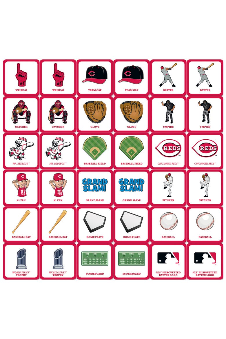 Cincinnati Reds Matching Game, Alternate, color, Multicolor