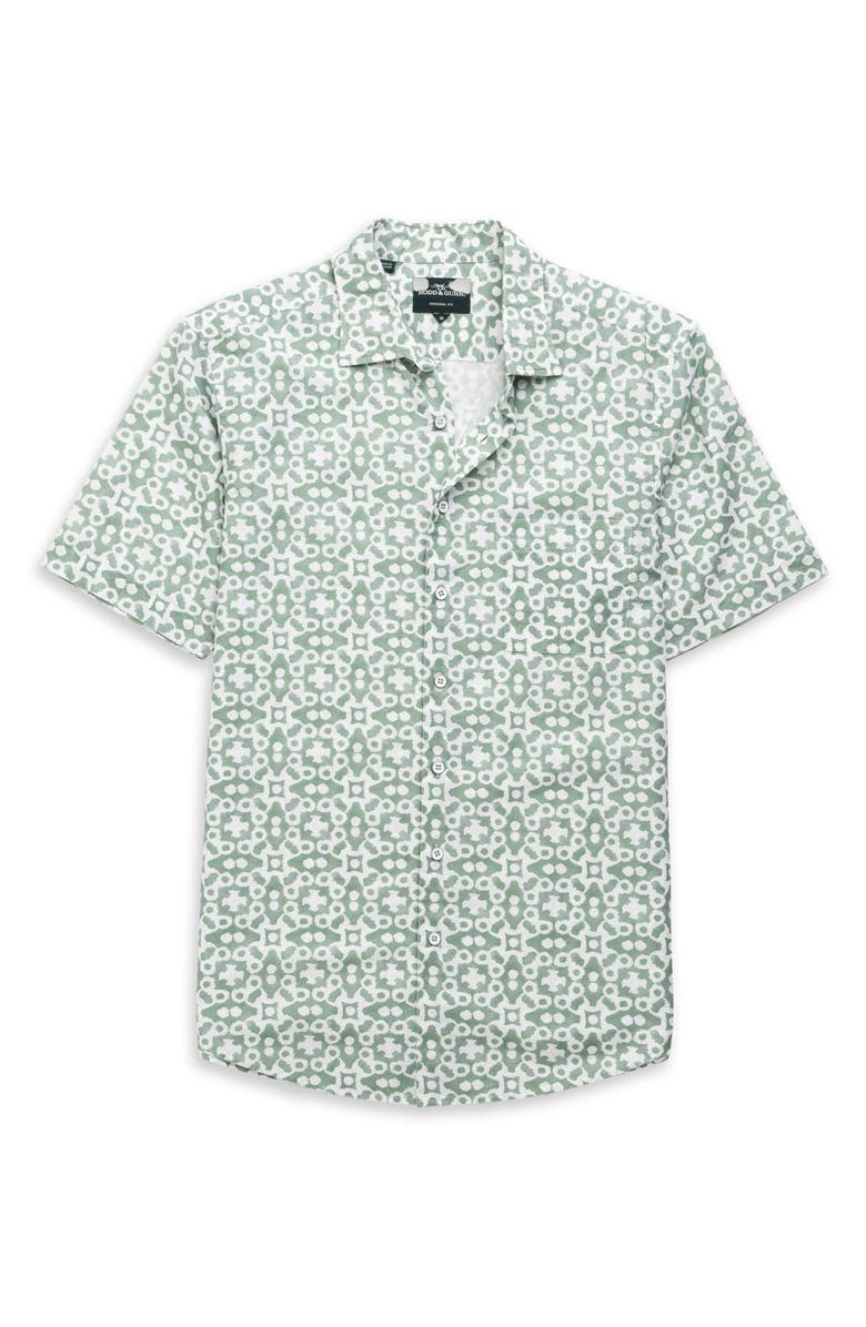 Rodd & Gunn Palliser Bay Linen & Cotton Short Sleeve Button-Up Shirt, Alternate, color, 
