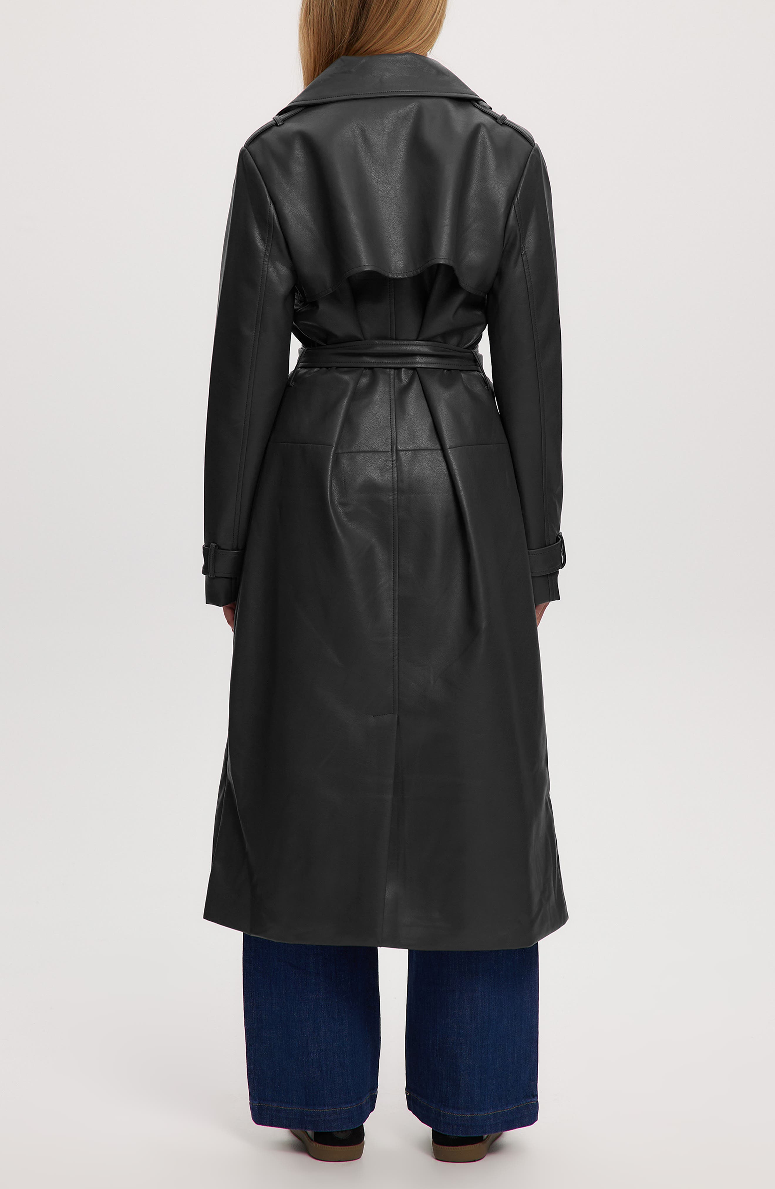 Leather Trench Coat - image 2