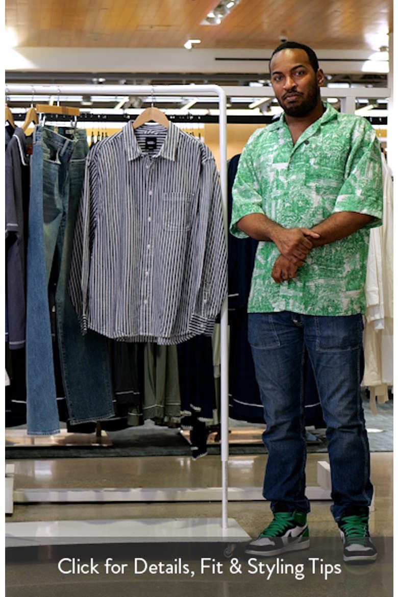 Lawson Stripe Cotton Button-Up Shirt video
