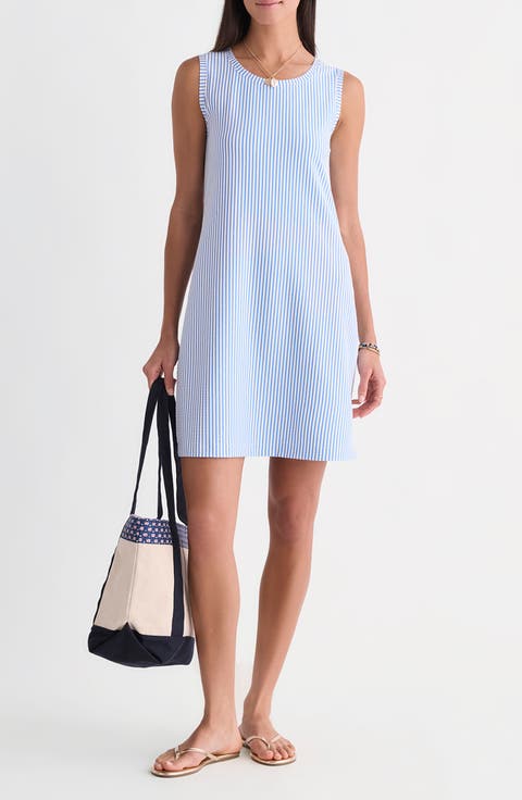 Seersucker UPF 20+ Shift Dress